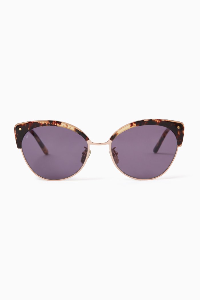 

Dolce Cat-eye Sunglasses in Acetate & Metal, Multicolour