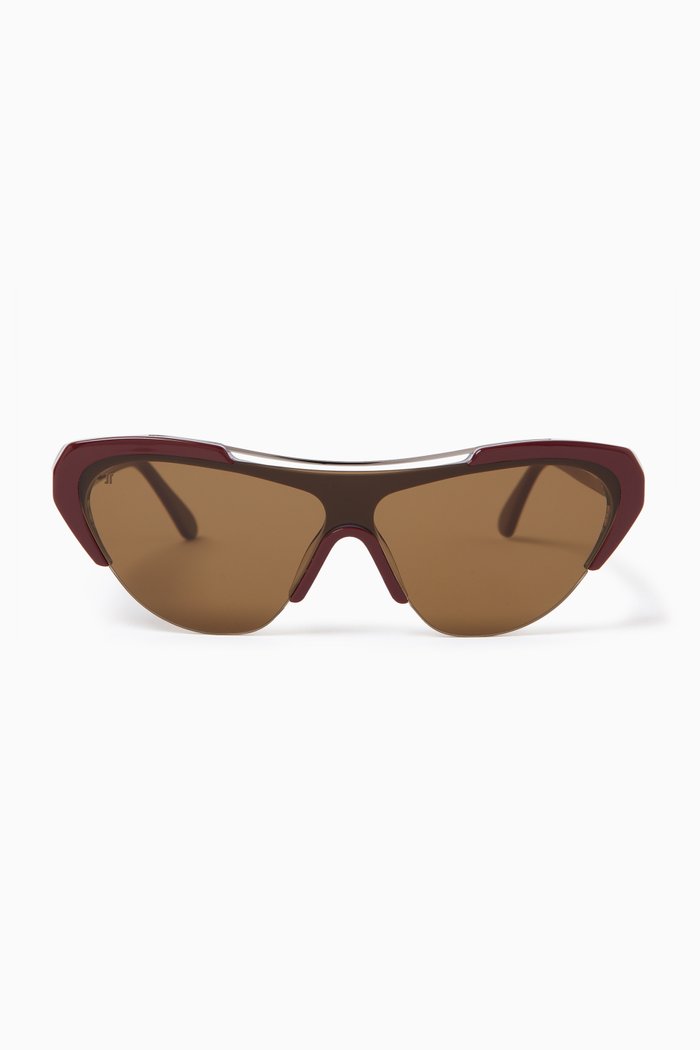 

Crew Sunglasses in Acetate, Burgundy