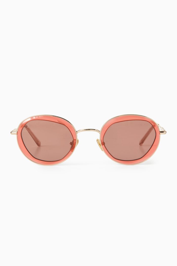 

Twinkle Round Sunglasses in Stainless Steel, Multicolour
