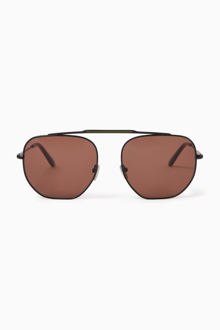 

The Boiler Sunglasses in Metal, Black