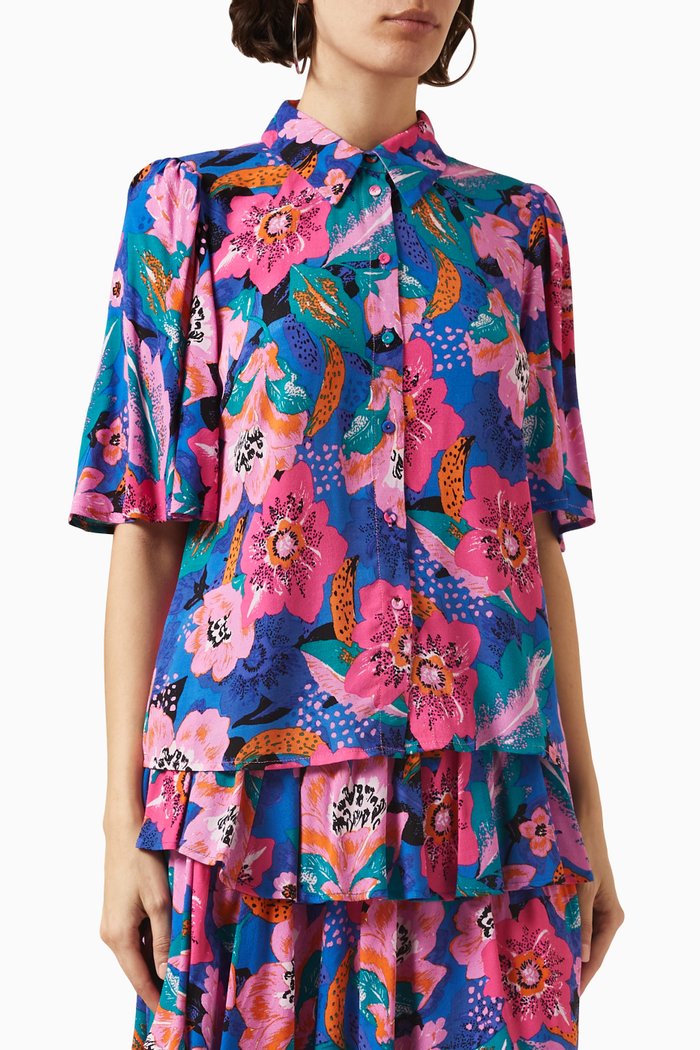 

Yasmilana Shirt in Viscose, Multicolour