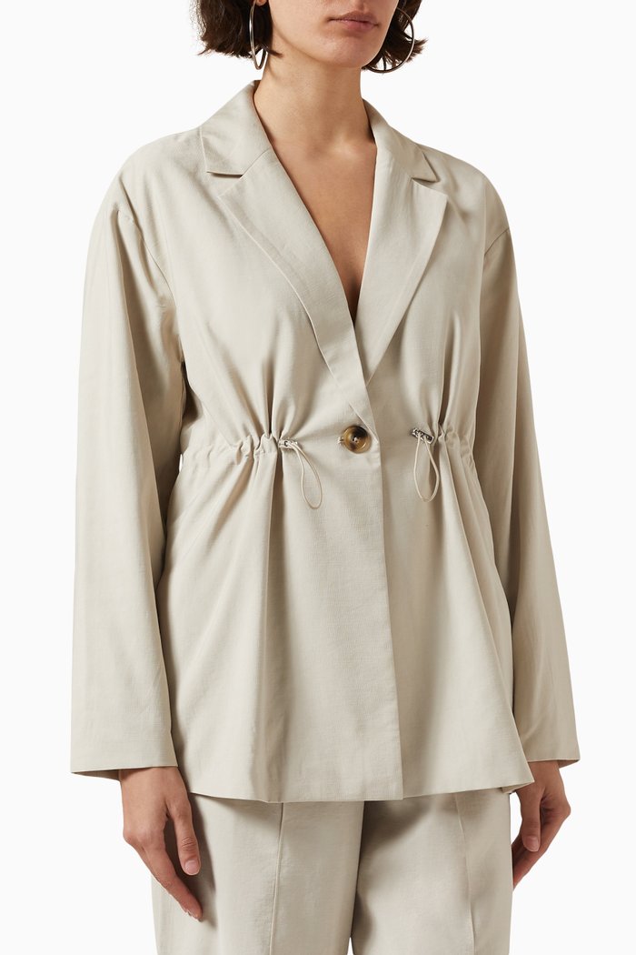 

Yaspeyote Blazer in Viscose, Neutral