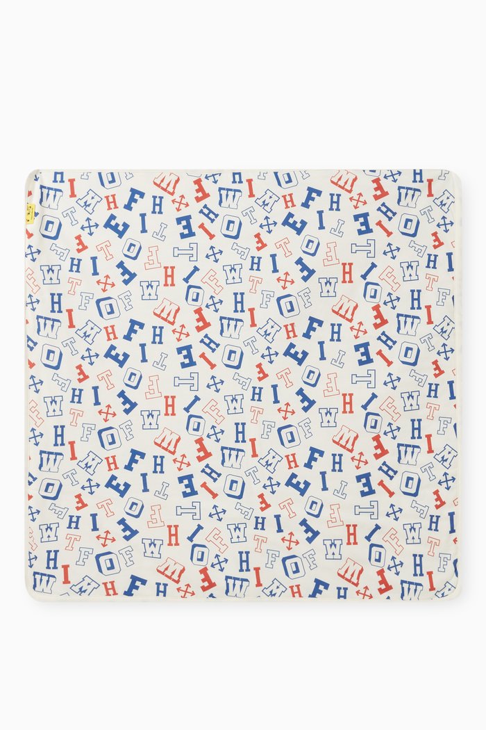 

Letters Blanket in Cotton, White