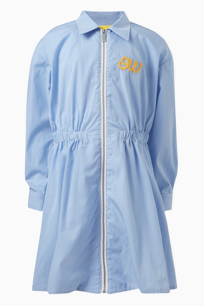 

Logo Script T-shirt Dress in Cotton, Blue