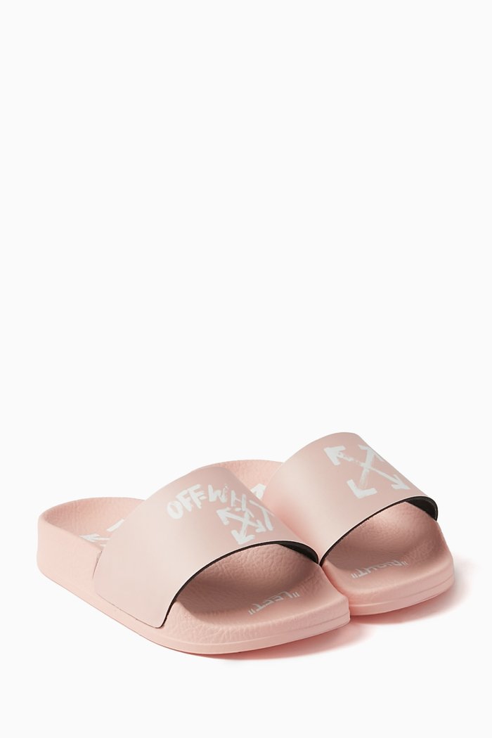 

Paint Script Pool Slides in Polyurethane, Pink