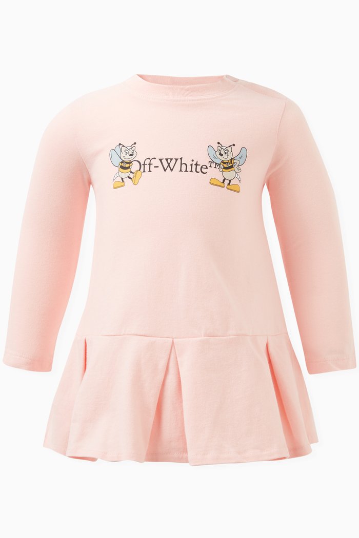 

Mascot Logo Dress Set in Cotton, Pink