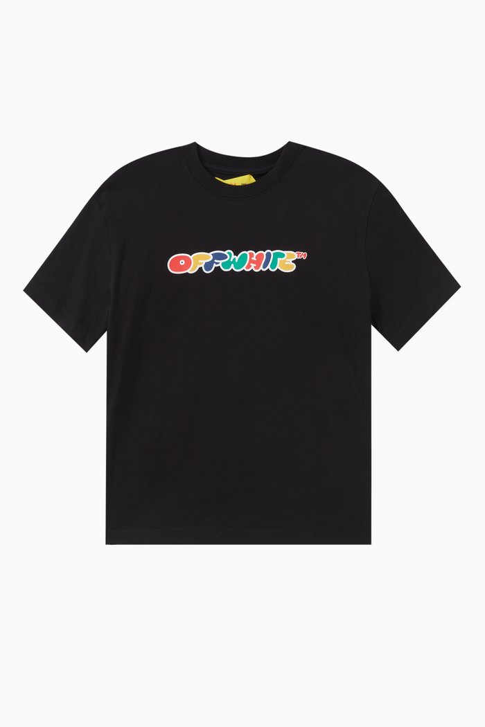 

Chunky Logo-print T-shirt in Cotton-jersey, Black