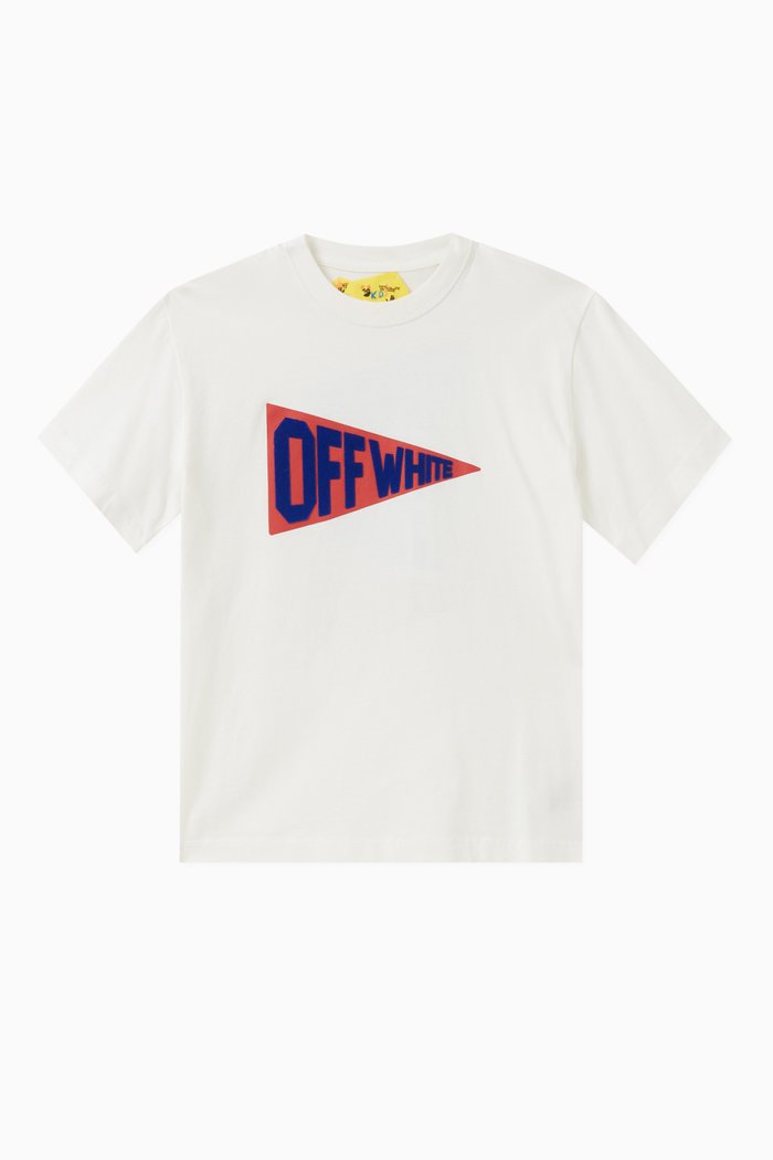 

Flags Logo-print T-shirt in Cotton-jersey, White