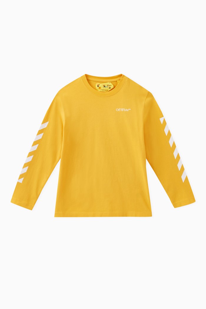 

Logo-print T-shirt in Cotton, Yellow