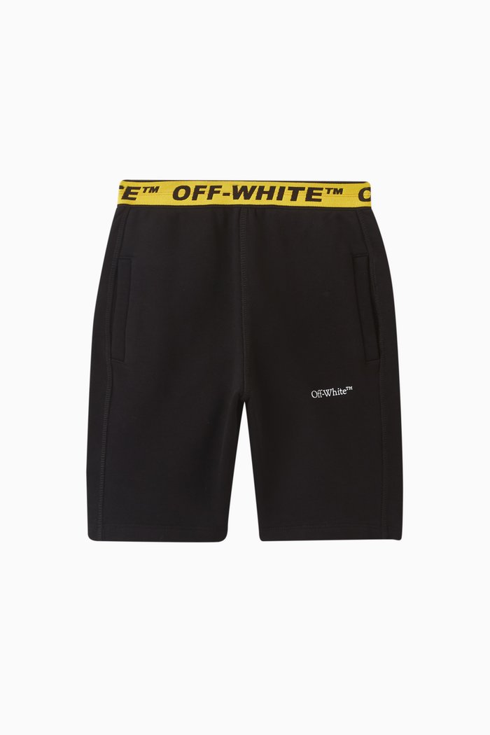 

Logo-tape Shorts in Cotton, Black