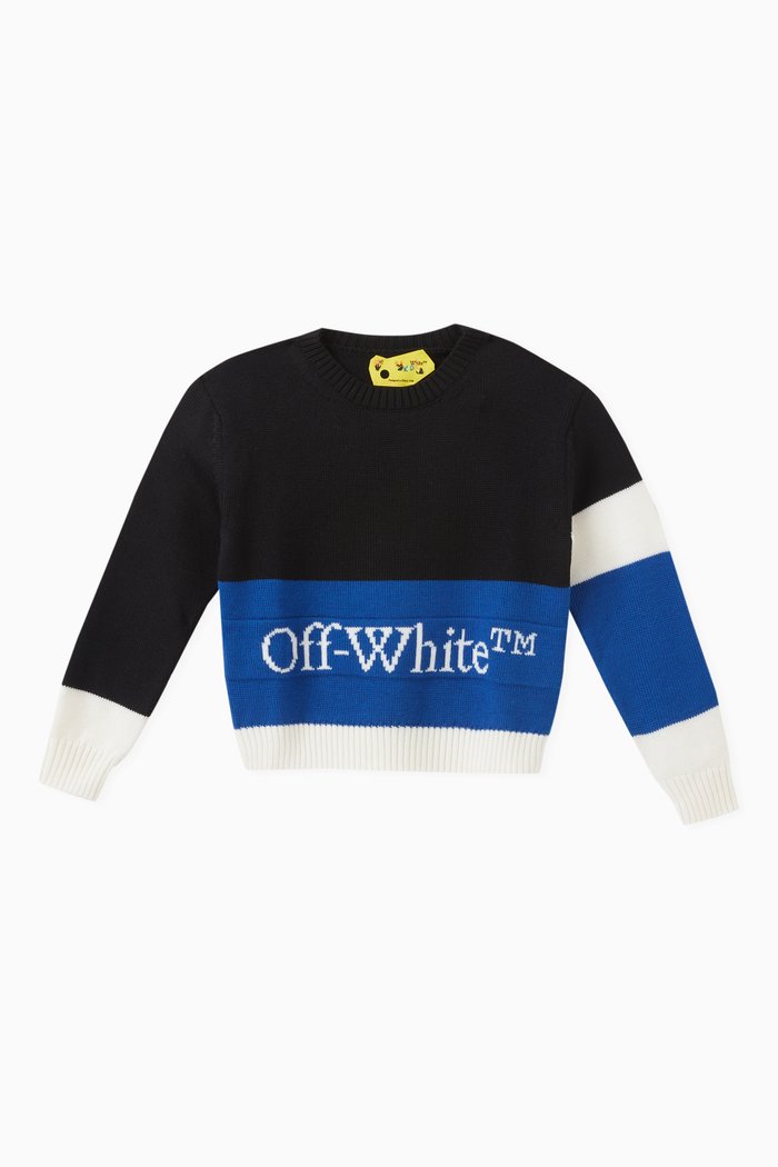 

Bookish Colour-block Sweater in Wool-knit, Multicolour