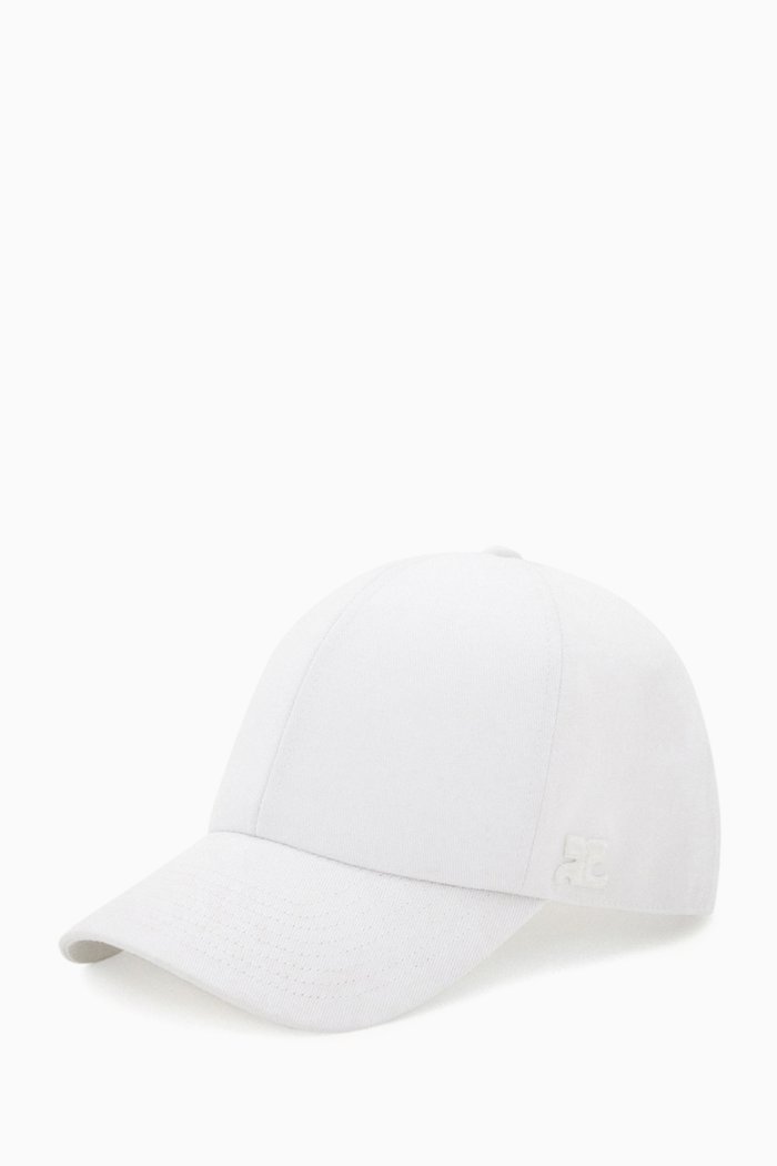 

Logo Baseball Cap in Cotton-canvas, White