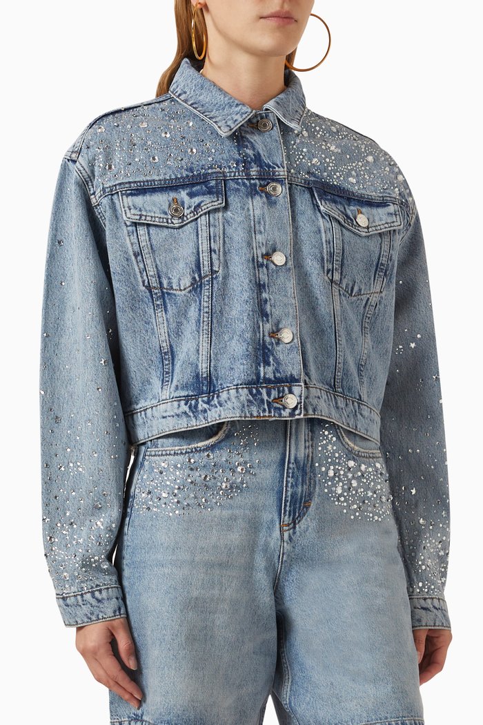 

Betoile Crystal-embellished Jacket in Denim, Blue