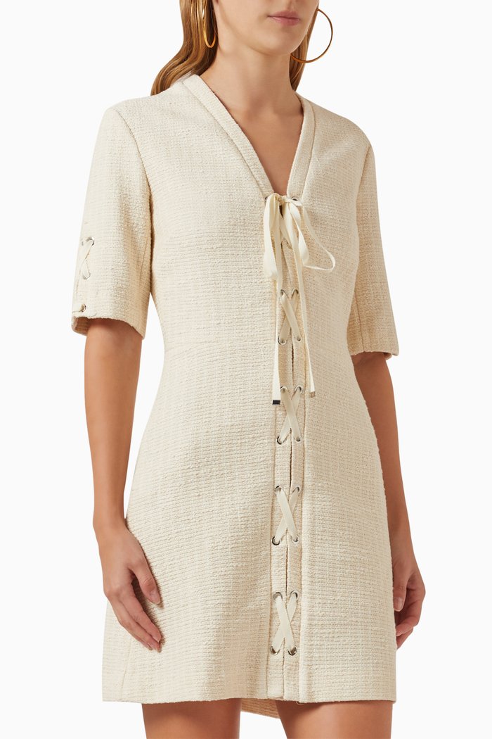 

Rilena Mini Dress in Cotton-knit, Neutral