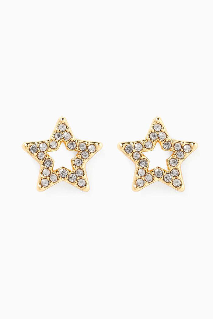 

Star Pavé Stud Earrings, White