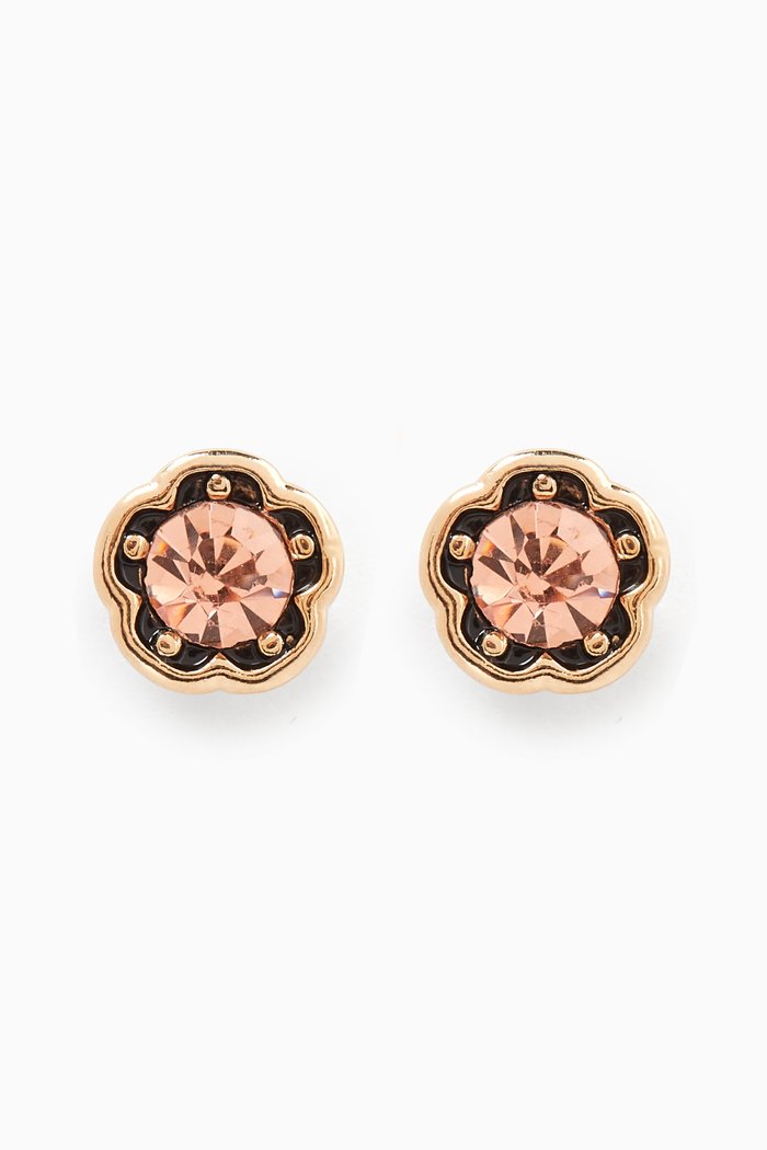 

Tea Rose Crystal Stud Earrings, Blue