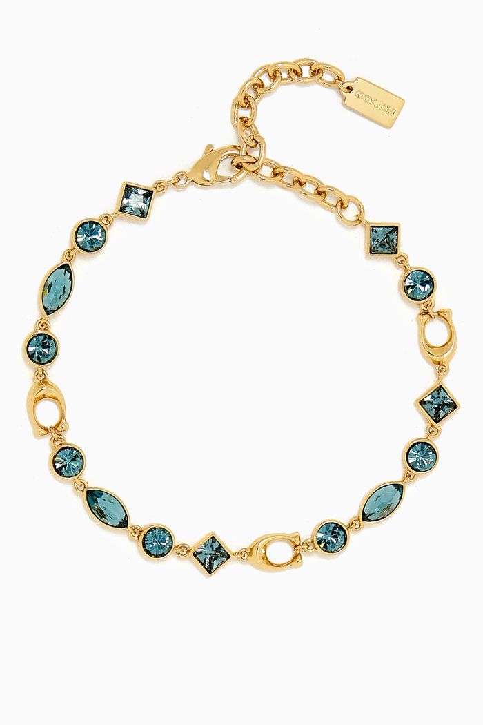

Signature Crystal Linear Bracelet, Blue