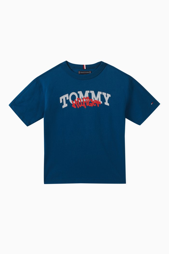 

Graffiti Logo Archive T-shirt in Cotton-jersey, Blue