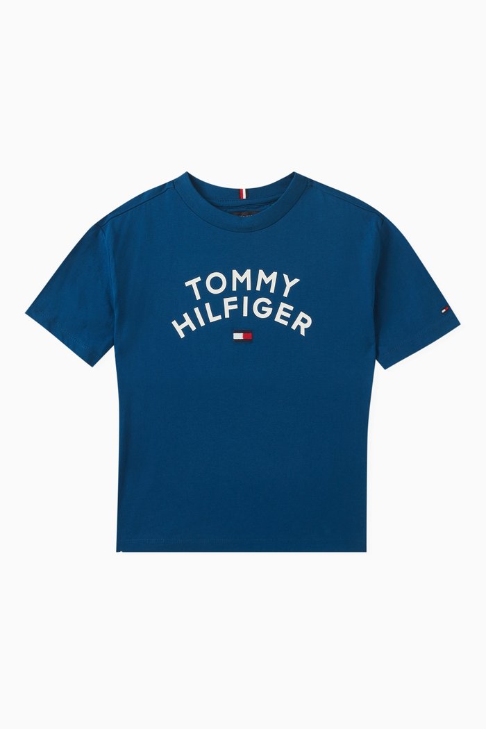 

Graphic Logo Archive-fit T-shirt in Cotton-jersey, Blue