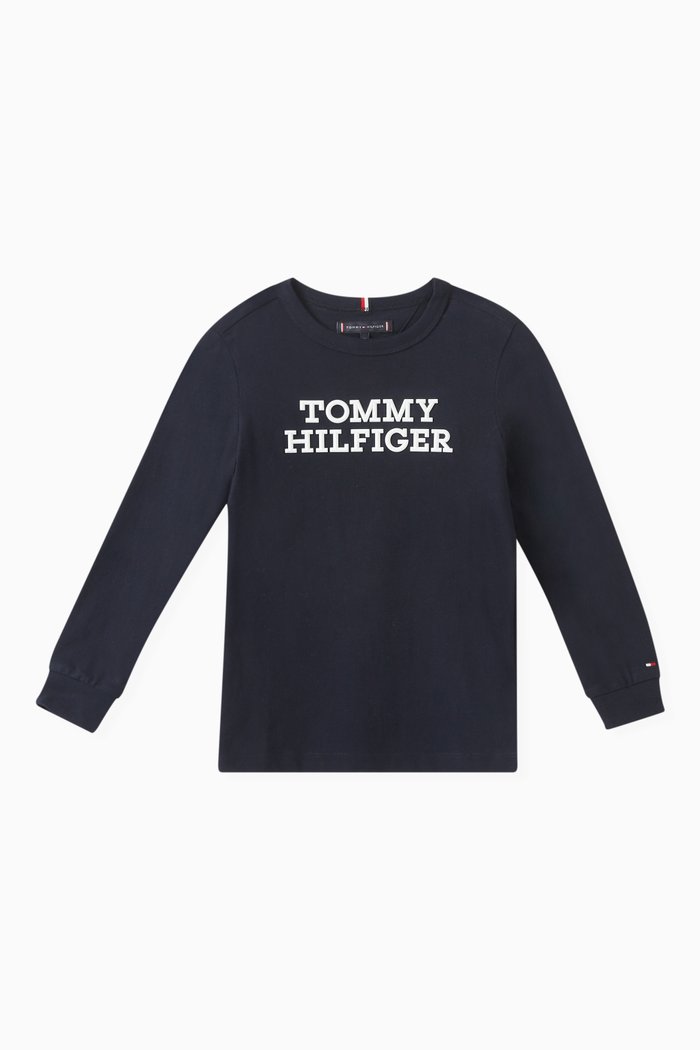 

Logo T-shirt in Cotton-jersey, Blue