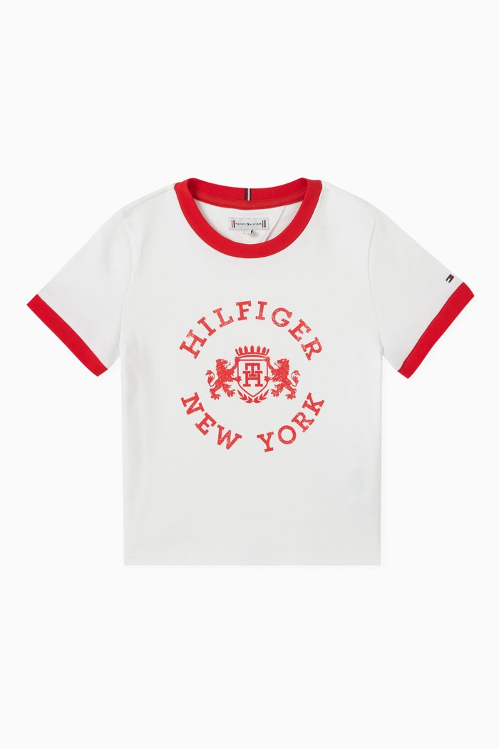 

Logo Crest T-shirt in Cotton-jersey, White