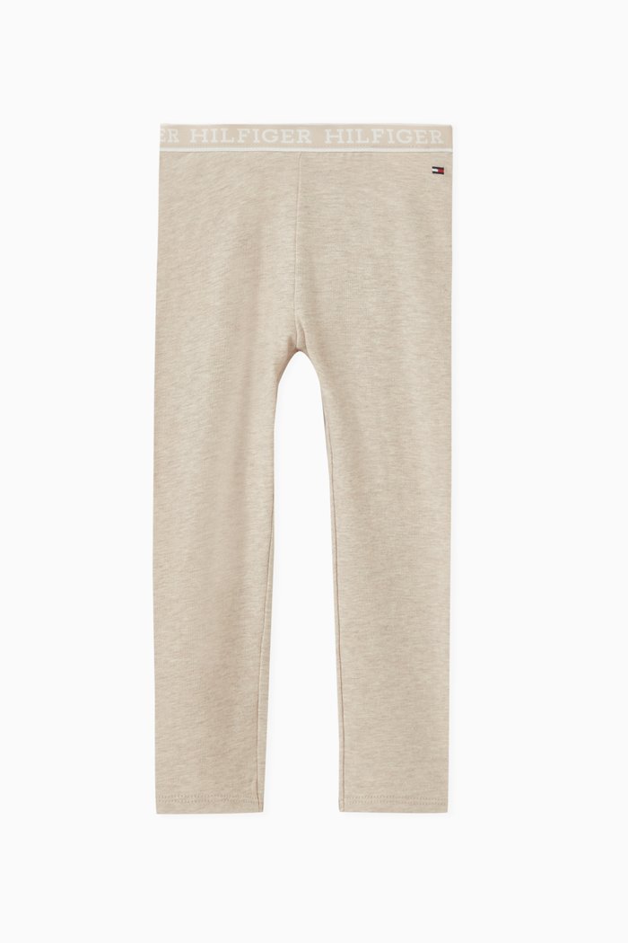 

Monotype Leggings in Stretch-cotton, Neutral