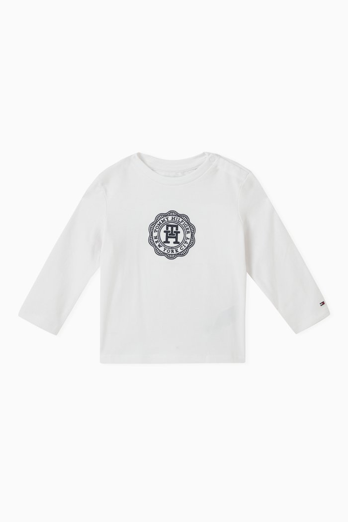 

TH Monogram T-shirt in Cotton-jersey, White