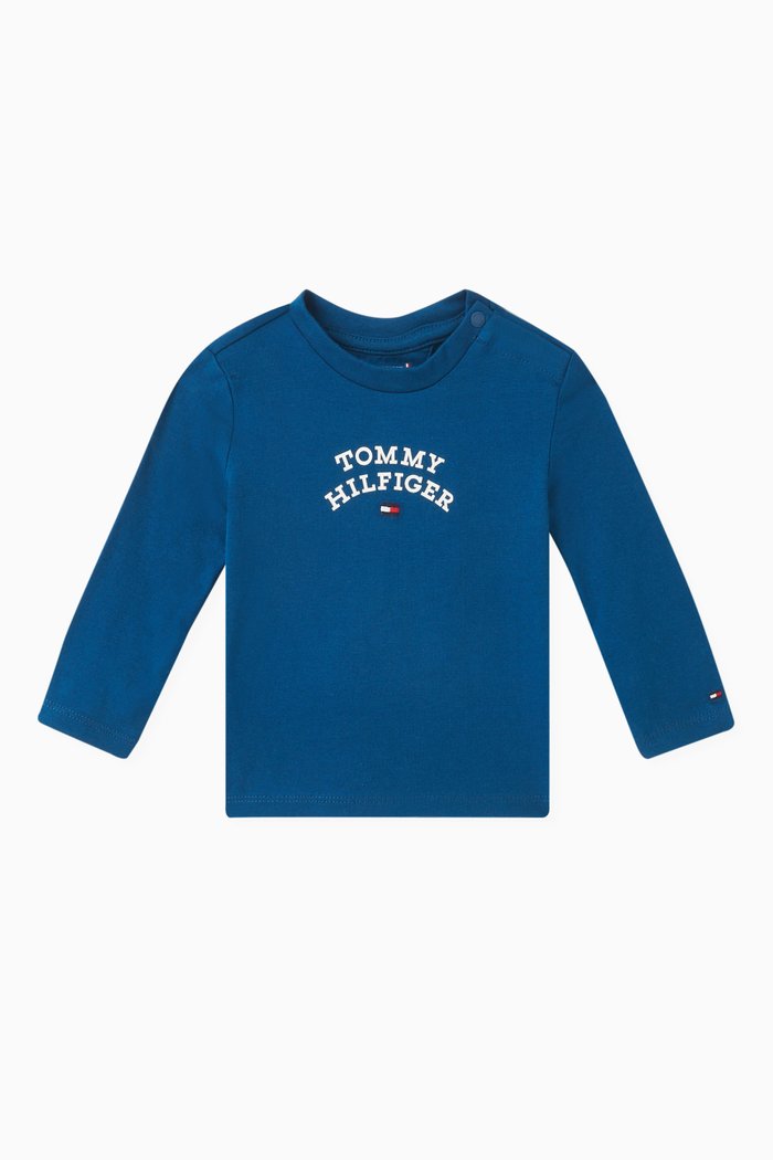 

Logo T-shirt in Stretch-cotton, Blue
