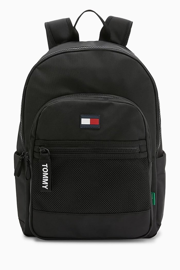 

Logo Backpack in Recycled Nylon, Black