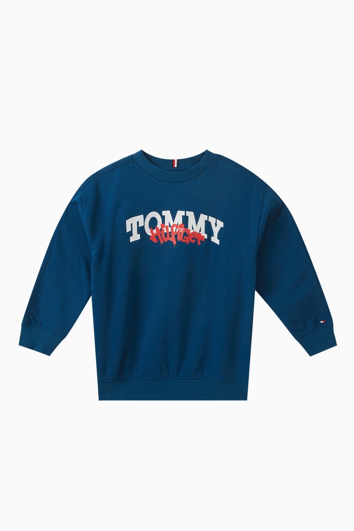 

Graffiti Logo Archive Sweatshirt in Cotton-fleece, Blue
