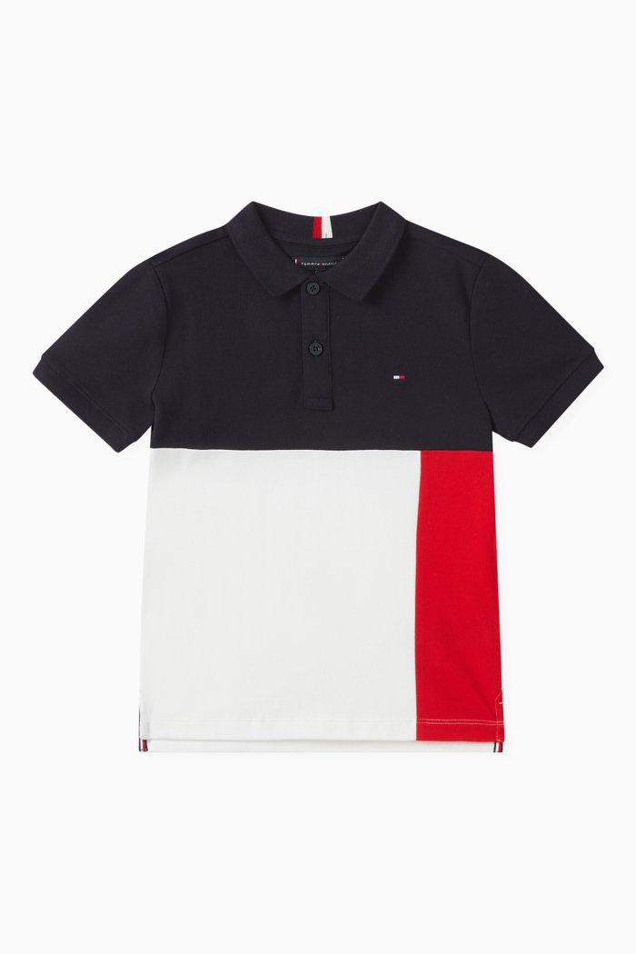 

Colourblock Polo Shirt in Cotton-pique, Multicolour