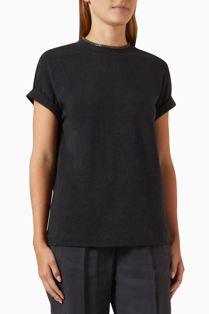 

Monili T-shirt in Cotton-jersey, Grey