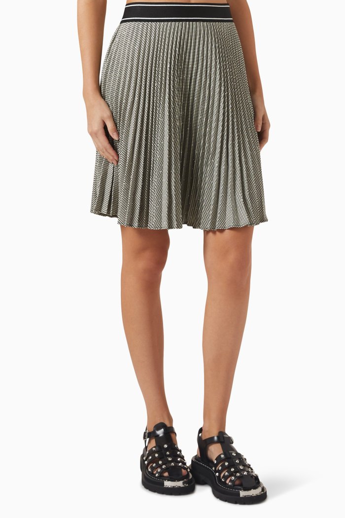 

Pleated Mini Skirt, Black