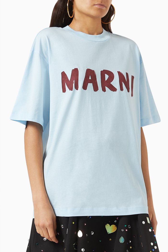 Logo T-shirt in Cotton-jersey, White