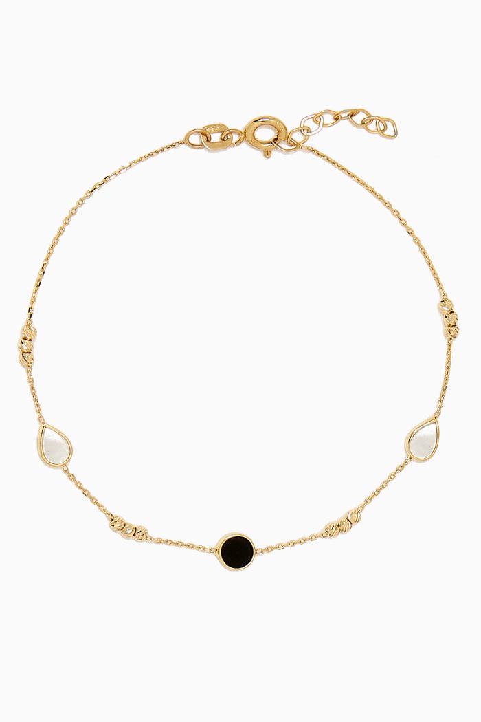 

Inaya Mother of Pearl Bracelet in 18kt Yellow Gold