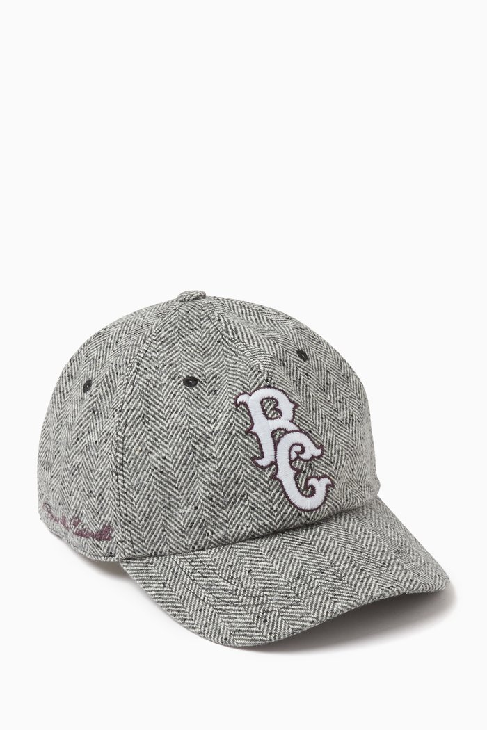 Logo-embroidered Baseball Cap in Wool, Grey