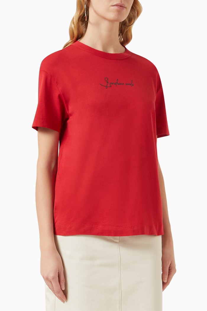 

Logo T-shirt in Jersey, Red