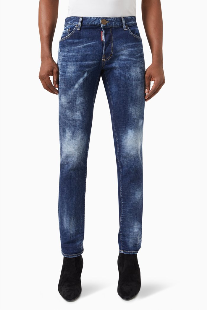 

Slim Jeans in Stretch Denim, Blue