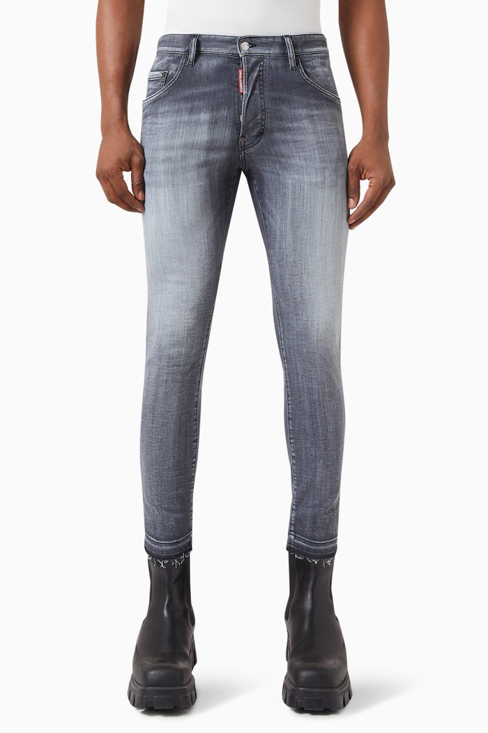 

Skater Jeans in Stretch Denim, Black