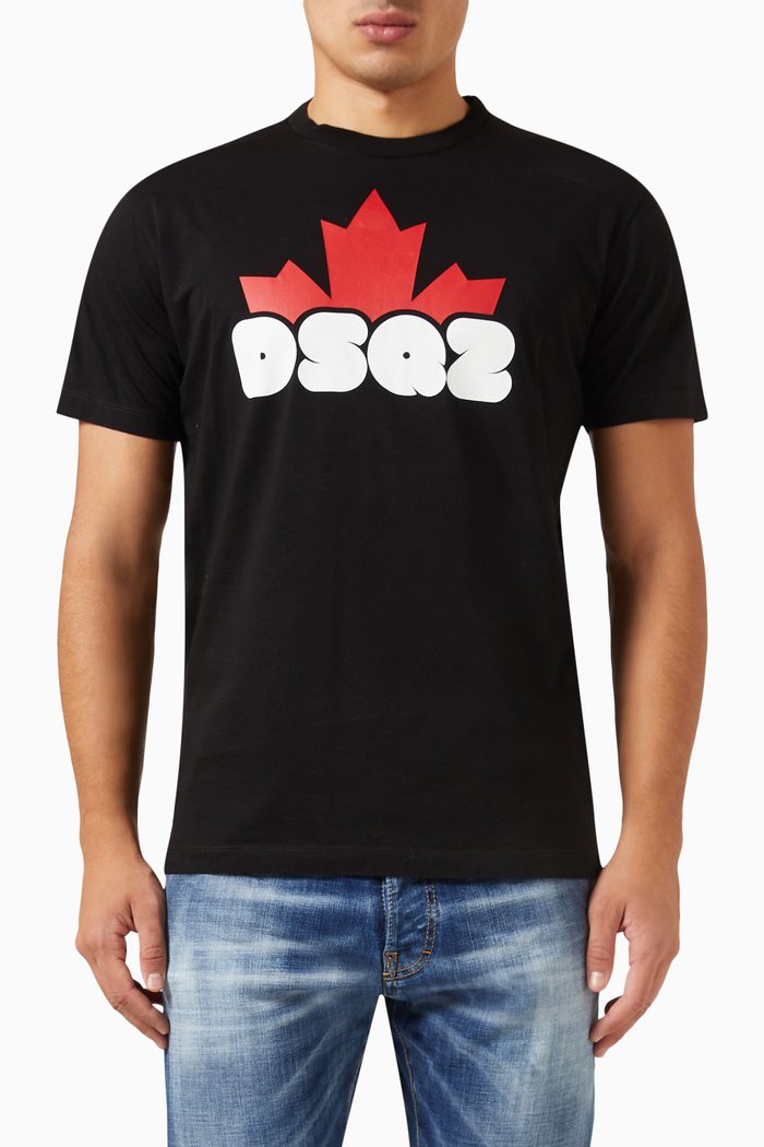 

Cool T-shirt in Cotton, Black