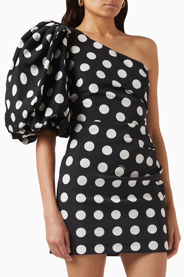 

Cedro Polka-dot Mini Dress, Black