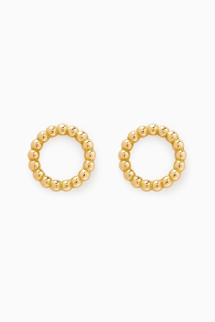

Galeria Perla Bead Small Stud Earrings in 18k Yellow Gold