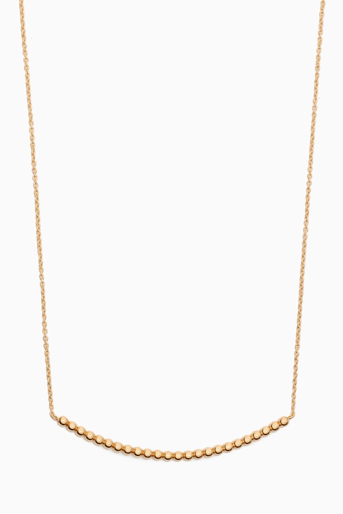 

Galeria Perla Bead Bar Necklace in 18k Yellow Gold
