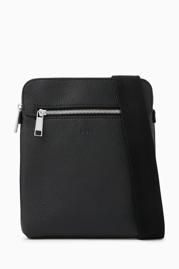 

Envelope Bag in Grained Leather, Black