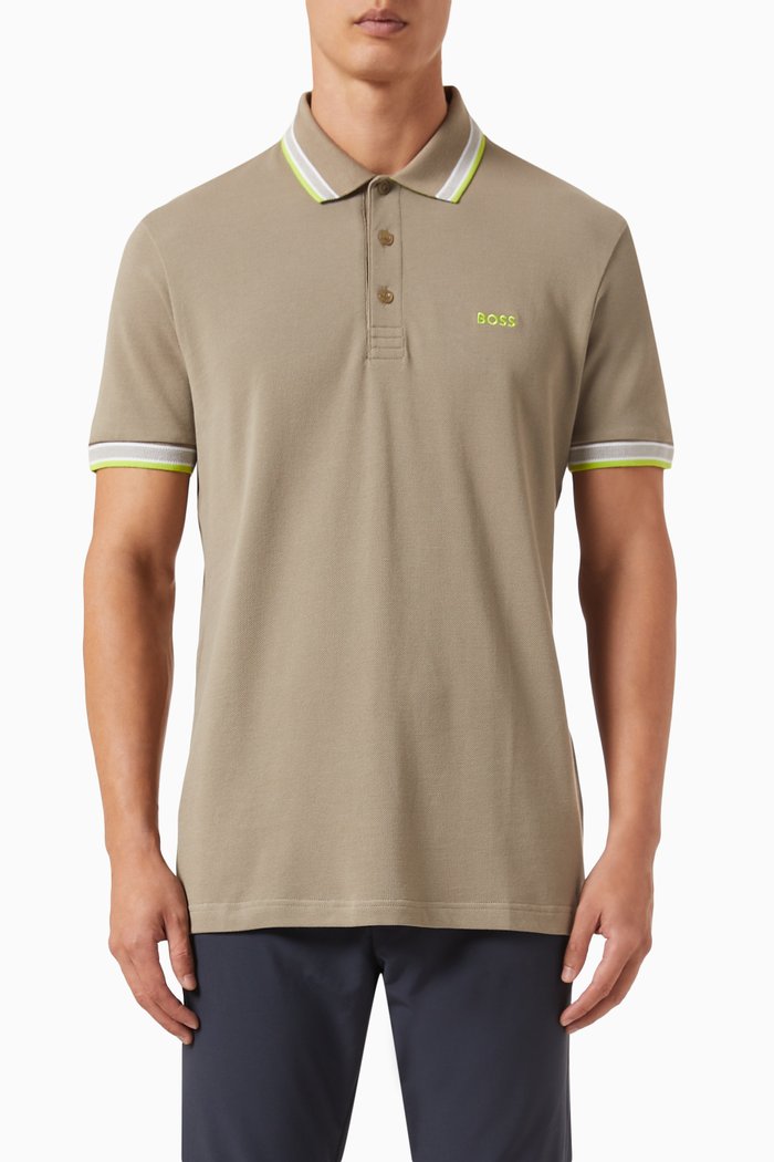 

Logo Polo in Cotton Piqué, Green