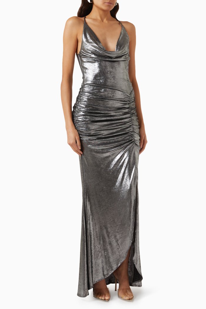 

Kamari Dress in Jersey, Silver