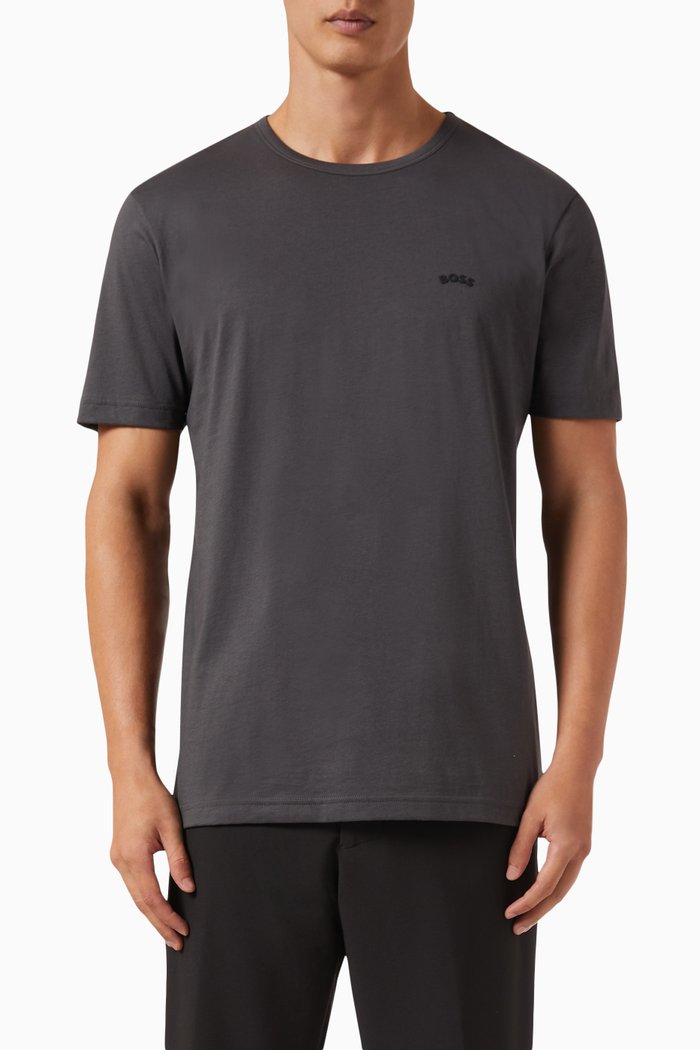 

Logo T-shirt in Organic Cotton, Grey