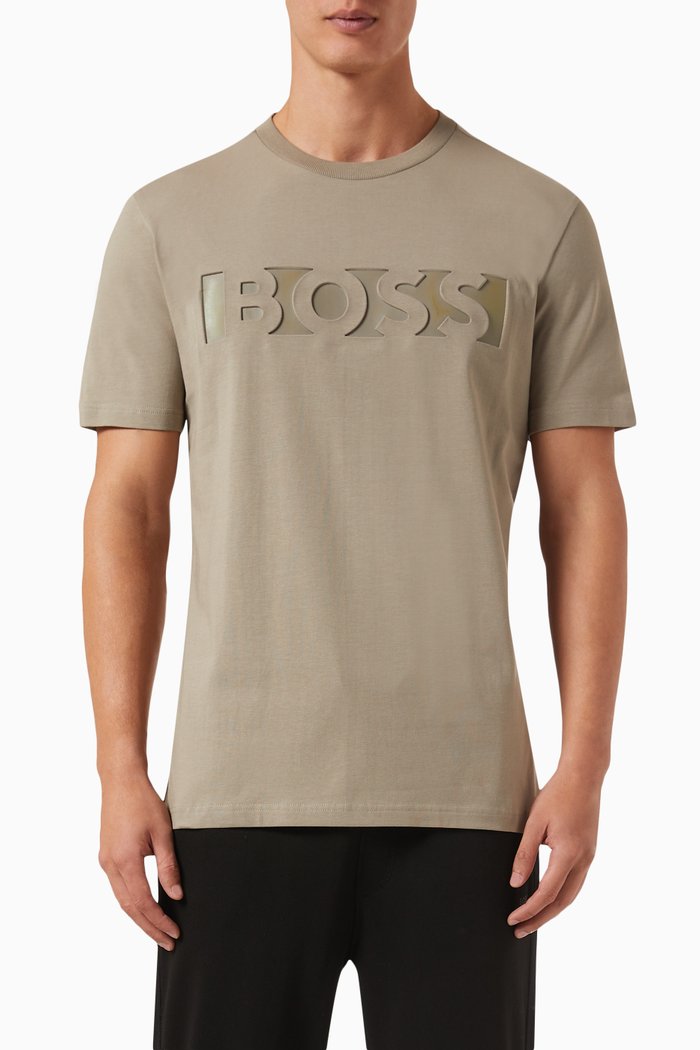 

Logo T-shirt in Cotton Jersey, Green