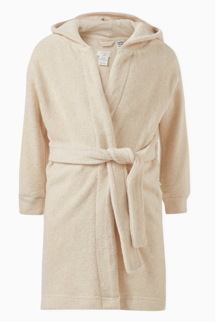 

Bear Dressing Gown in Cotton Terry, Neutral