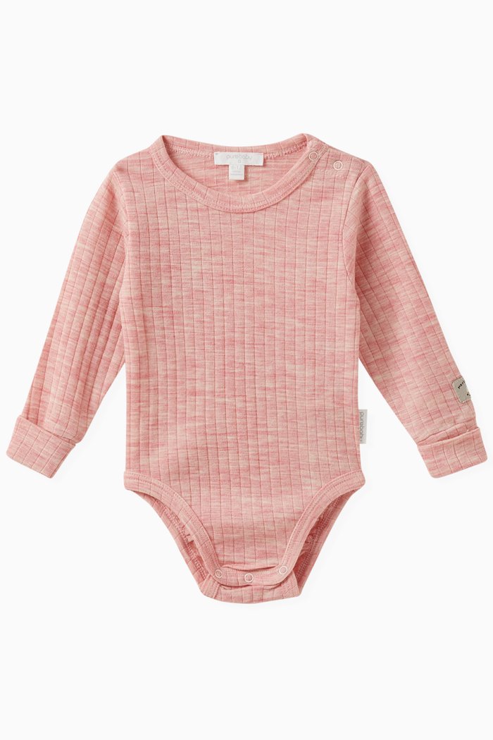 Bodysuit in Organic Cotton, Pink